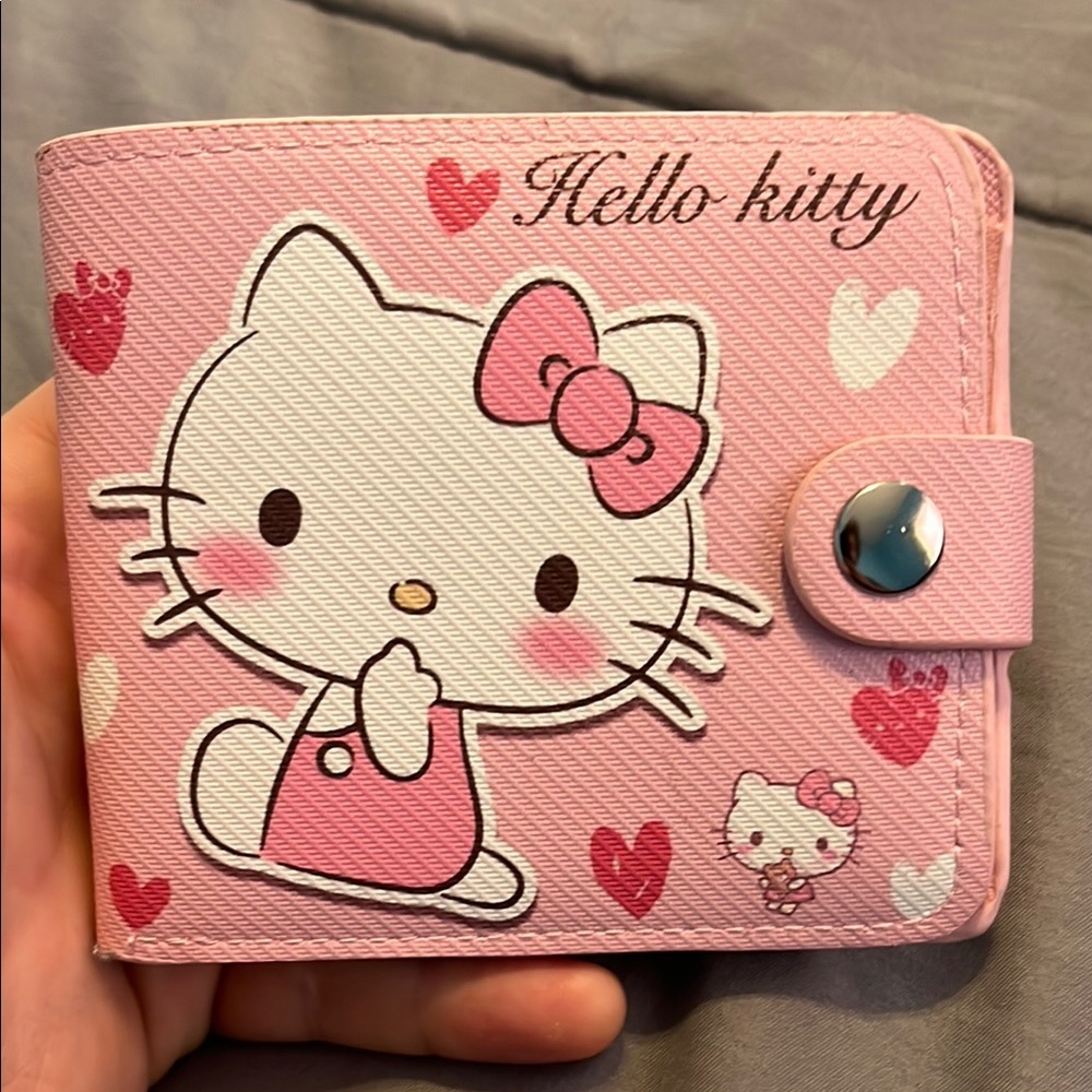 Hello Kitty Pink kids snap Wallet